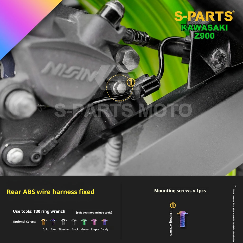 SPARTS Titanium Bolt Kit for Kawasaki Z900 2021 – ustom Candy Color & CNC Titanium Upgrade Kit - 2/2