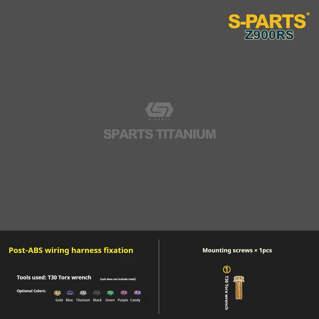 SPARTS Titanium Screw Set for Kawasaki Z900RS – Motorcycle Upgrade Kit