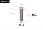 SPARTS M10 P1.5 A3 Series Titanium Bolt – Standard Head – 650°C Forged – S-Grade TC4 for E-Bikes, Motorcycles & Bicycles