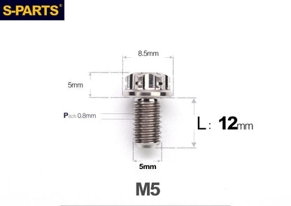 SPARTS M5 Titanium Bolt A3 Series – Motorcycle & E-Bike Upgrade Screws