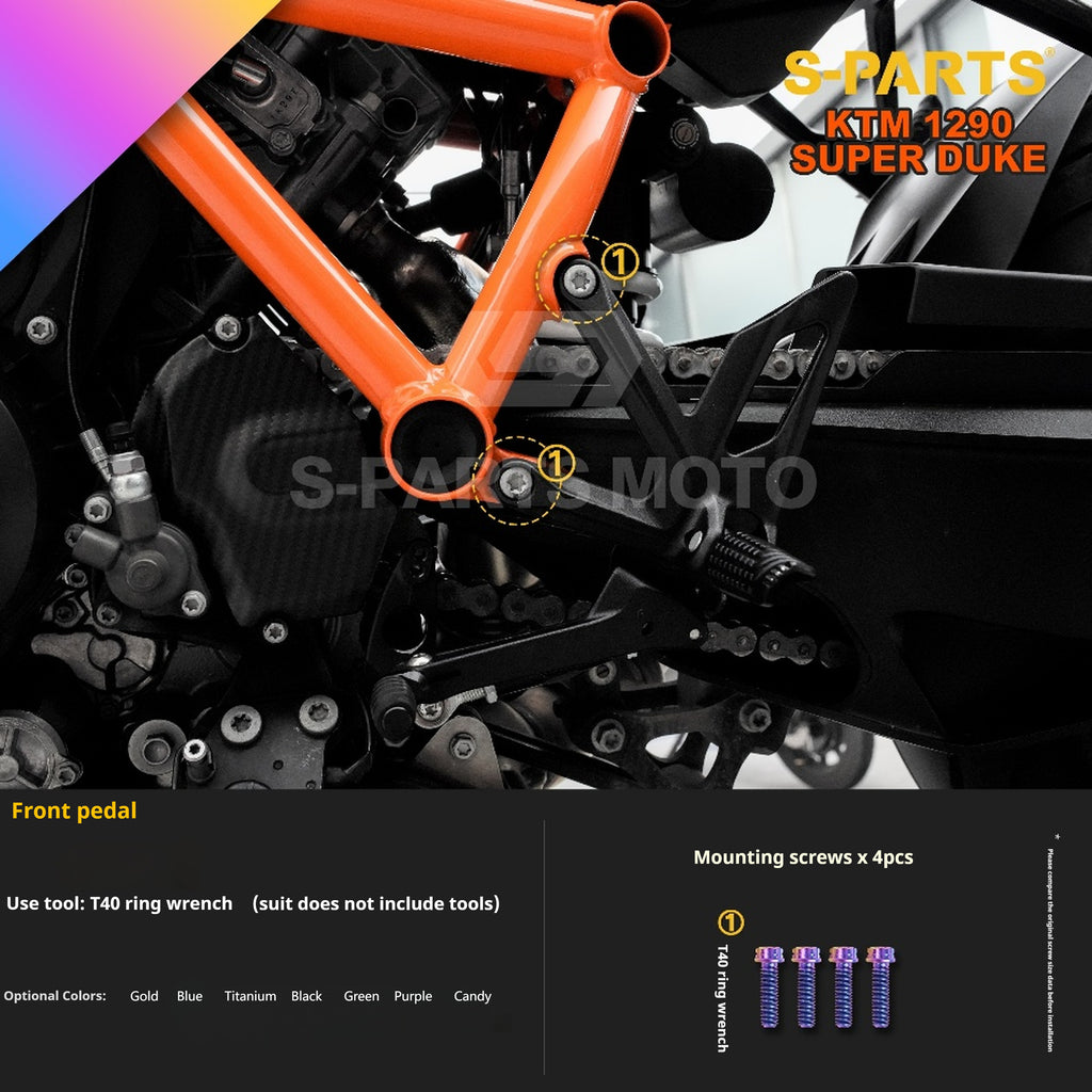 SPARTS KTM Super Duke 1290 · Full TC4 Titanium Bolt Kit｜Motorcycle Upgrade Set