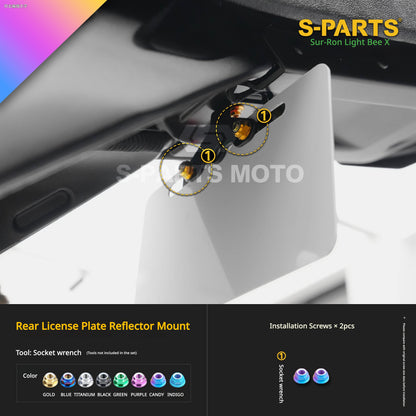 S-PARTS TC4 Titanium Full Bolt Kit for Sur-Ron Light Bee X (2025 Model)