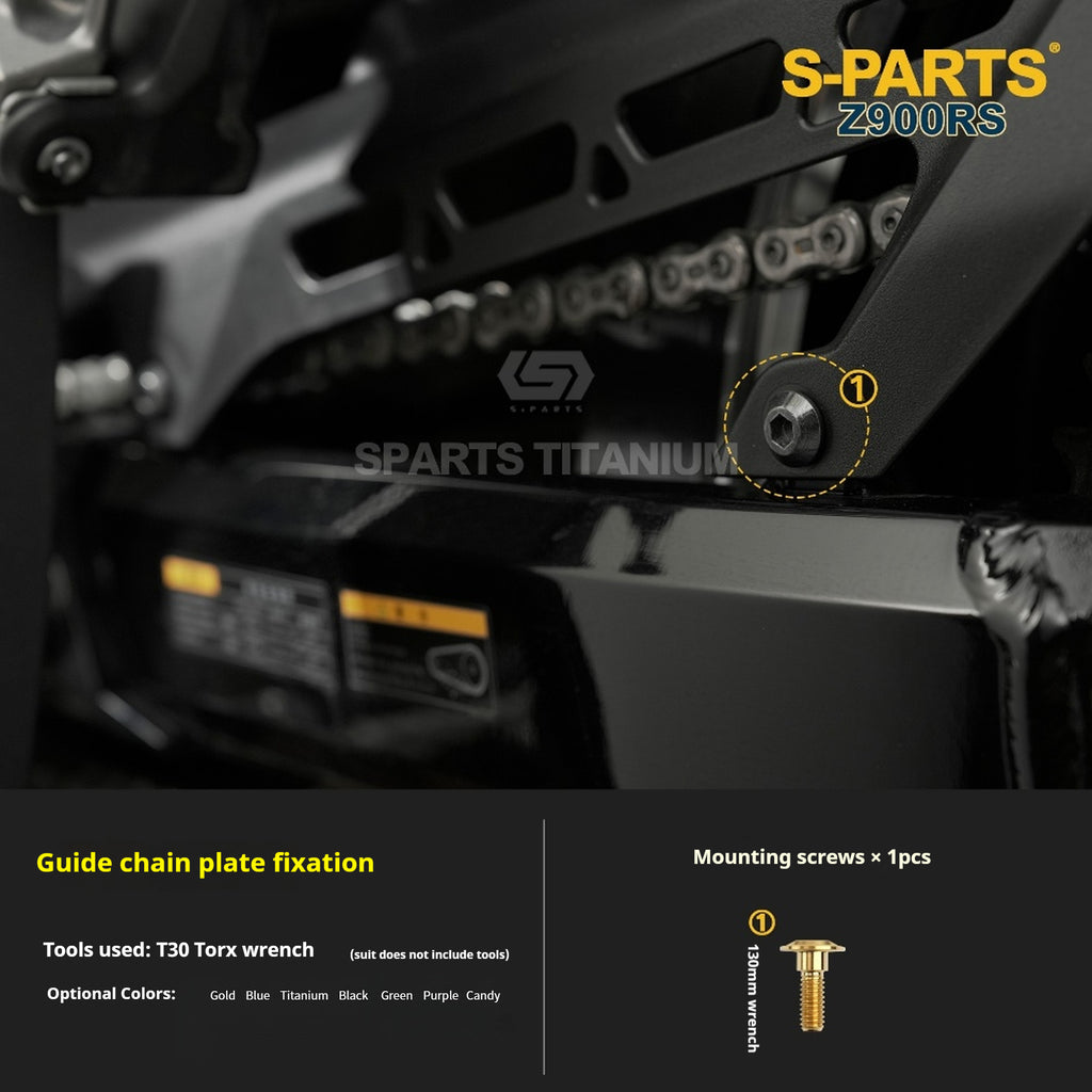 SPARTS Titanium Screw Set for Kawasaki Z900RS – Motorcycle Upgrade Kit