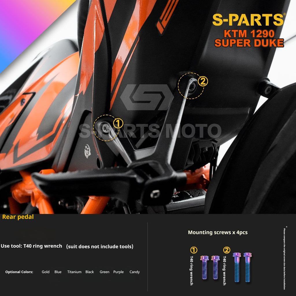 SPARTS KTM Super Duke 1290 · Full TC4 Titanium Bolt Kit｜Motorcycle Upgrade Set