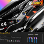 SPARTS TC4 Titanium Bolt Kit Compatible with KTM DUKE 790 – Full Motorcycle Fastener Upgrade