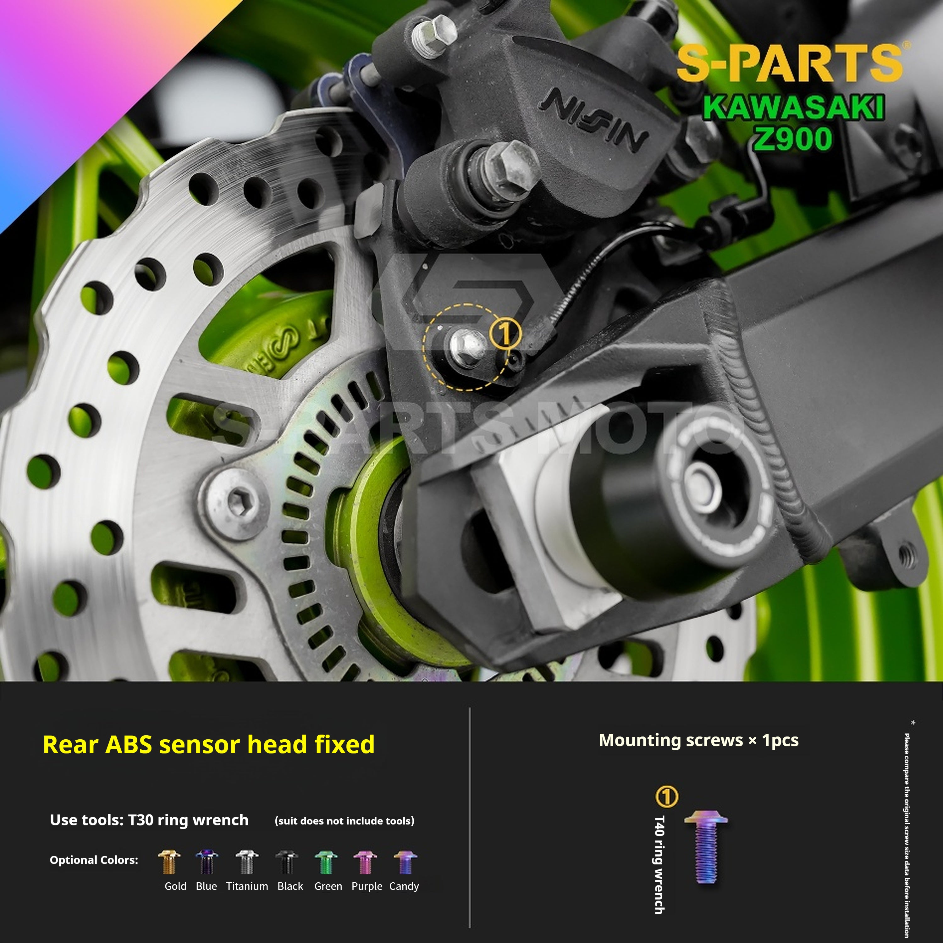 SPARTS Titanium Bolt Kit for Kawasaki Z900 2021 – ustom Candy Color & CNC Titanium Upgrade Kit - 2/2