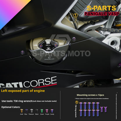 SPARTS TC4 Titanium Bolt Kit for Ducati Panigale V4SP Motorcycle