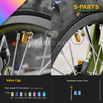 S-PARTS TC4 Titanium Full Bolt Kit for Sur-Ron Light Bee X (2025 Model)