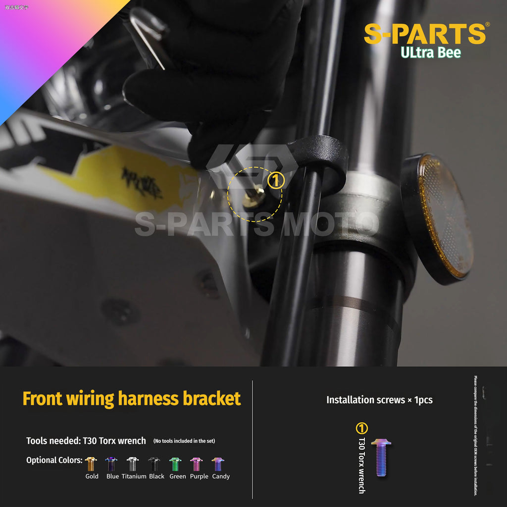 SPARTS Titanium Bolt Kit for Ultra Bee | Full Motorcycle Upgrade Set--candy