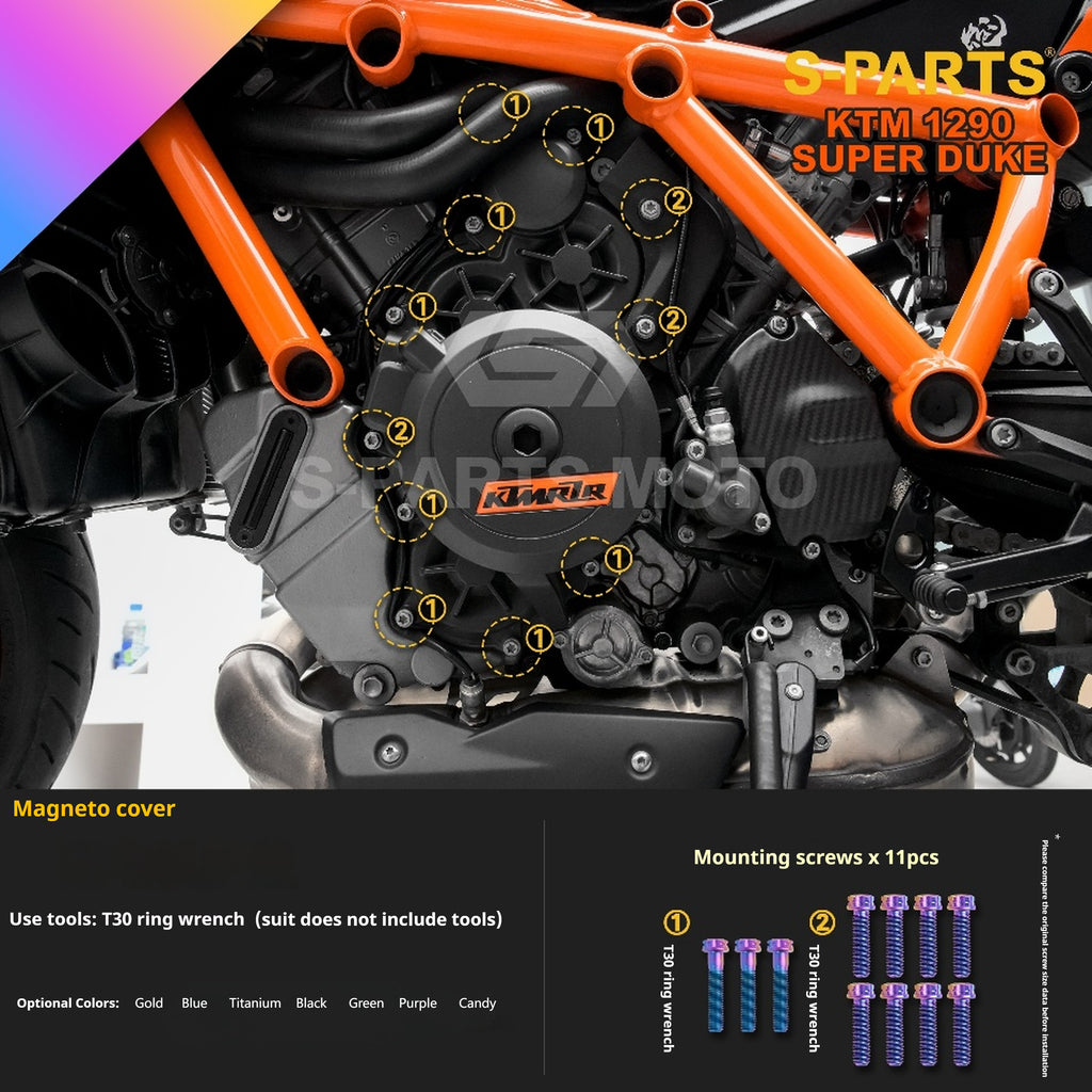 SPARTS KTM Super Duke 1290 · Full TC4 Titanium Bolt Kit｜Motorcycle Upgrade Set