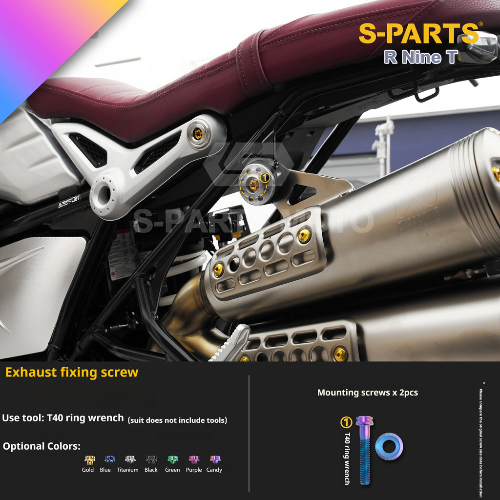 SPARTS BMW RnineT Titanium Alloy Motorcycle Bolt Upgrade Kit