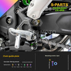 SPARTS TC4 Titanium Bolt Kit for Kawasaki ZX-4RR | Motorcycle Titanium Bolt Upgrade