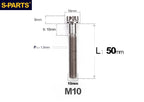SPARTS M10 P1.5 A3 Series Titanium Bolt – Standard Head – 650°C Forged – S-Grade TC4 for E-Bikes, Motorcycles & Bicycles