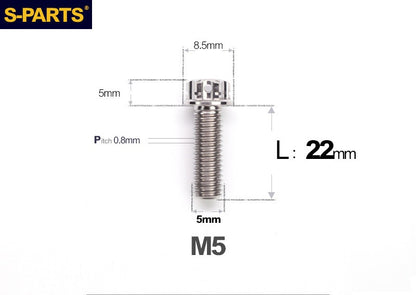 SPARTS M5 Titanium Bolt A3 Series – Motorcycle & E-Bike Upgrade Screws