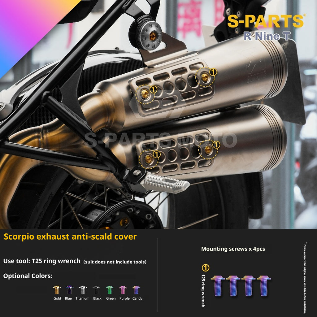 SPARTS BMW RnineT Titanium Alloy Motorcycle Bolt Upgrade Kit