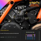 SPARTS KTM Super Duke 1290 · Full TC4 Titanium Bolt Kit｜Motorcycle Upgrade Set