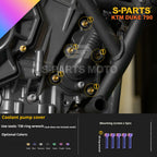 SPARTS TC4 Titanium Bolt Kit Compatible with KTM DUKE 790 – Full Motorcycle Fastener Upgrade