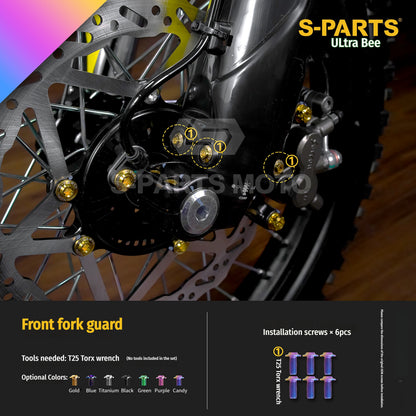 SPARTS Titanium Bolt Kit for Ultra Bee | Full Motorcycle Upgrade Set