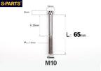 SPARTS M10 P1.5 A3 Series Titanium Bolt – Standard Head – 650°C Forged – S-Grade TC4 for E-Bikes, Motorcycles & Bicycles