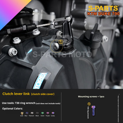 SPARTS TC4 Titanium Bolt Kit Compatible with KTM DUKE 790 – Full Motorcycle Fastener Upgrade