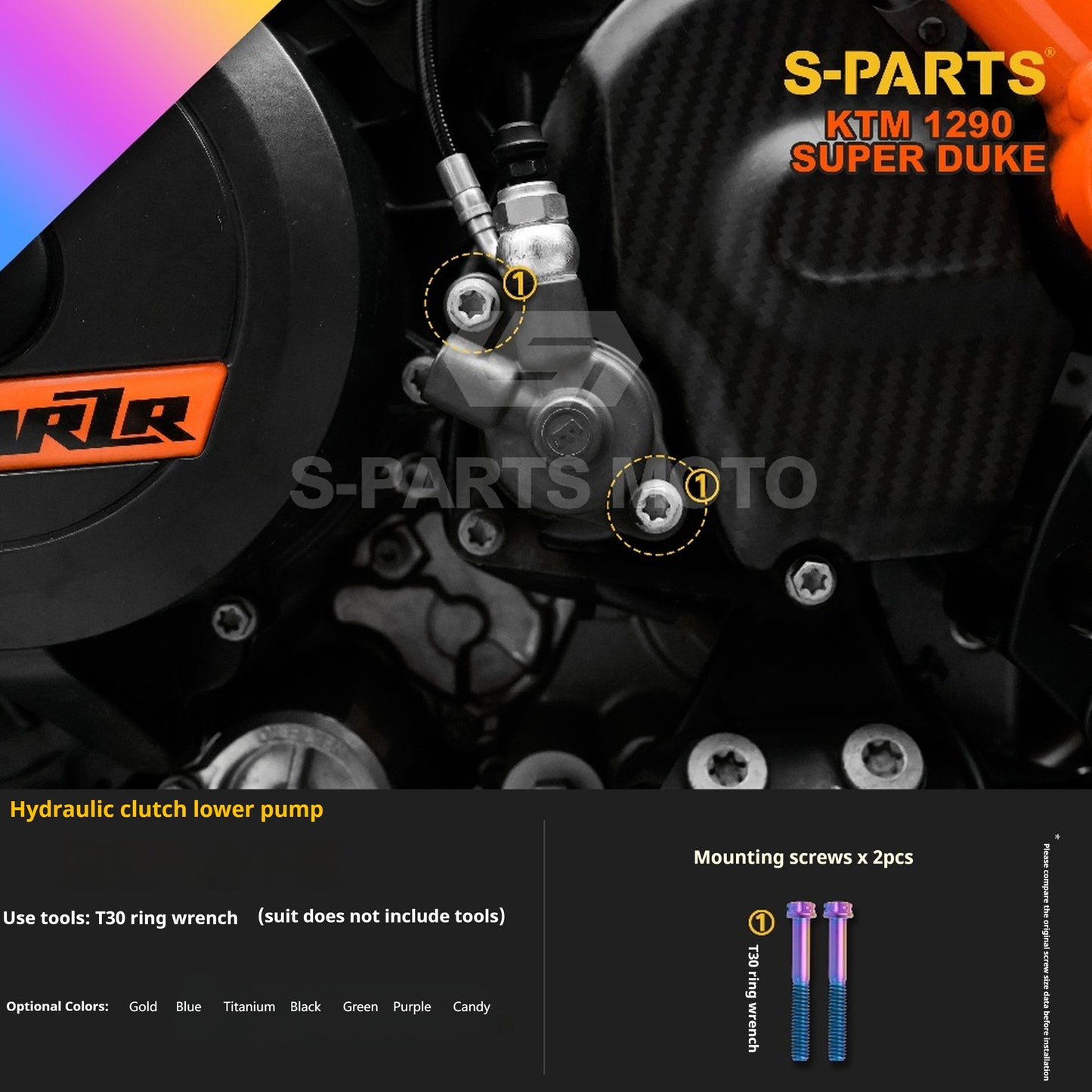 SPARTS Titanium Alloy Fasteners Compatible with KTM Super Duke 1290