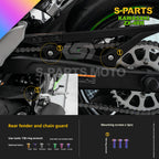 SPARTS TC4 Titanium Bolt Kit for Kawasaki ZX-4RR | Motorcycle Titanium Bolt Upgrade