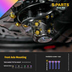 SPARTS Titanium Bolt Kit for Ultra Bee | Full Motorcycle Upgrade Set