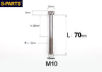 SPARTS M10 P1.5 A3 Series Titanium Bolt – Standard Head – 650°C Forged – S-Grade TC4 for E-Bikes, Motorcycles & Bicycles
