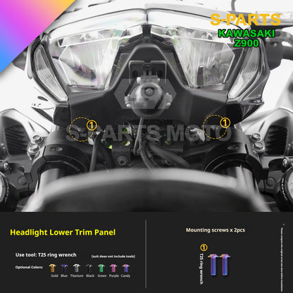 SPARTS TC4 Titanium Bolt Kit for Kawasaki Z900 2021 | Motorcycle Titanium Bolt Upgrade