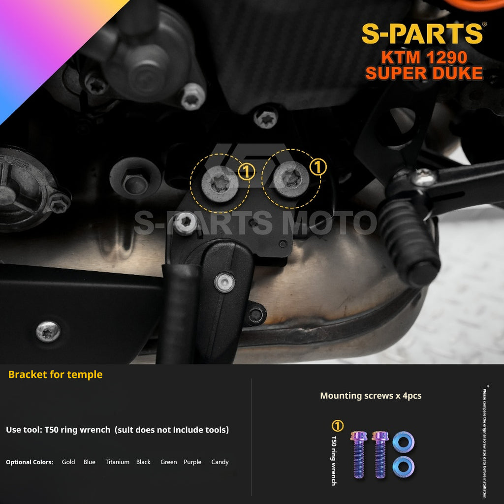 SPARTS KTM Super Duke 1290 · Full TC4 Titanium Bolt Kit｜Motorcycle Upgrade Set
