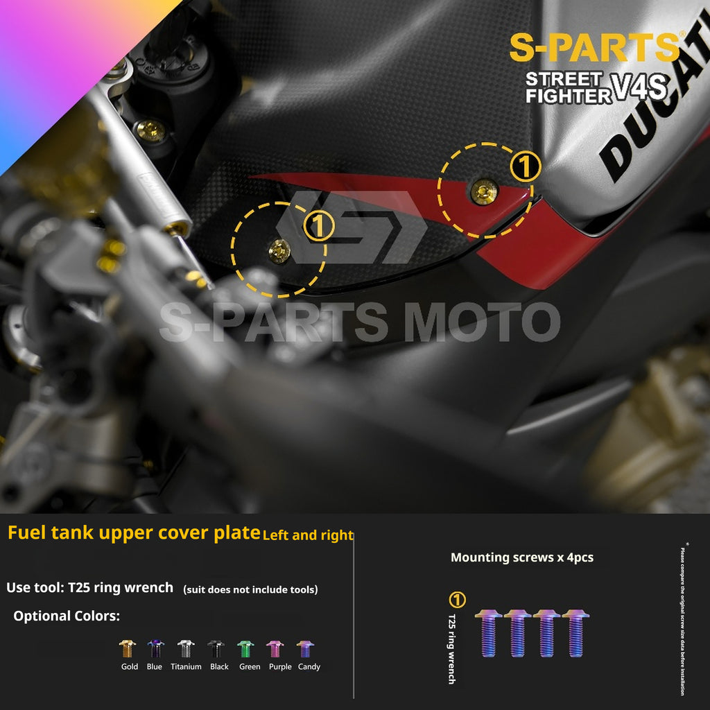 SPARTS Titanium Bolt Kit for Ducati Streetfighter V4S