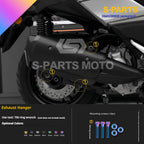 SPARTS Titanium Bolt Set for 2023 XMAX300 | Yamaha Motorcycle Titanium Bolt Upgrade