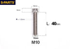 SPARTS M10 P1.25 A3 Series Standard Head Titanium Bolt | 650°C Forged | S-Grade TC4 | Motorcycle / E-Bike Upgrade