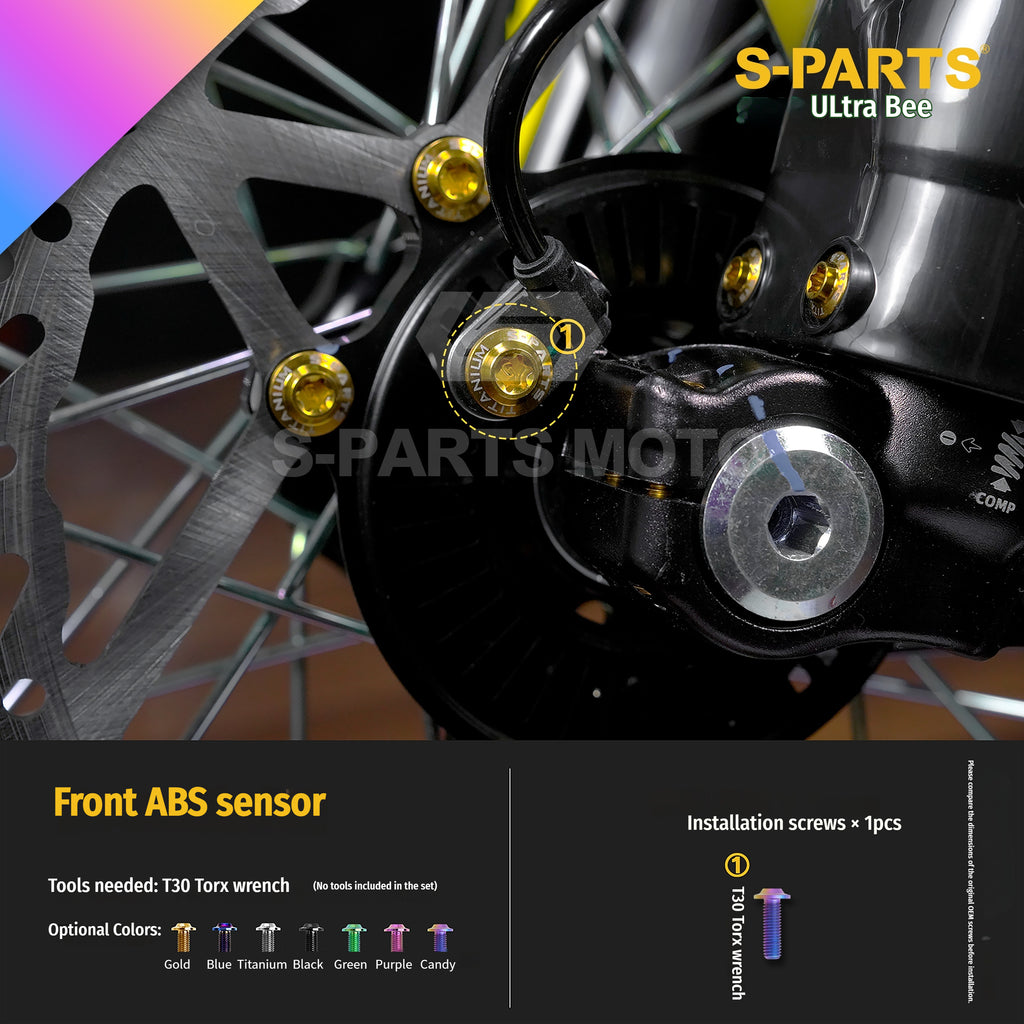 SPARTS Titanium Bolt Kit for Ultra Bee | Full Motorcycle Upgrade Set--candy