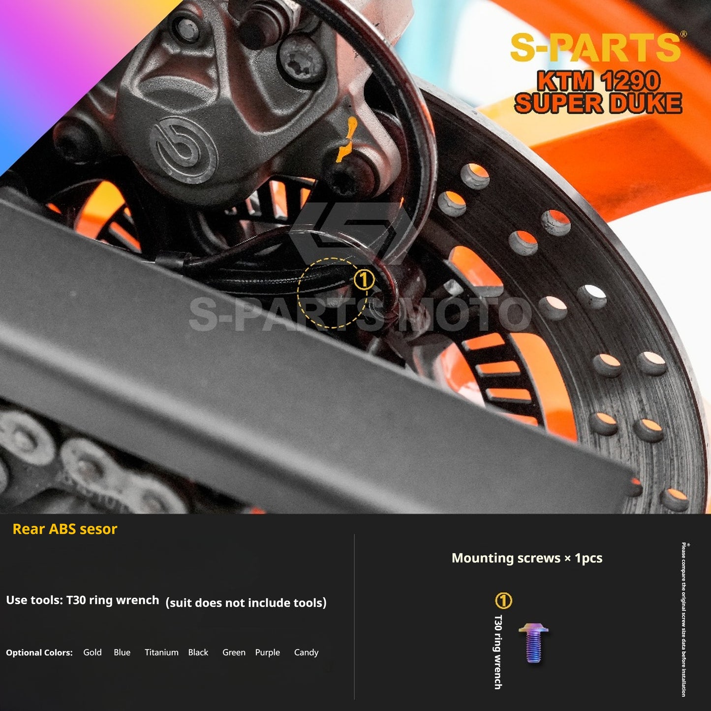 SPARTS Titanium Alloy Fasteners Compatible with KTM Super Duke 1290