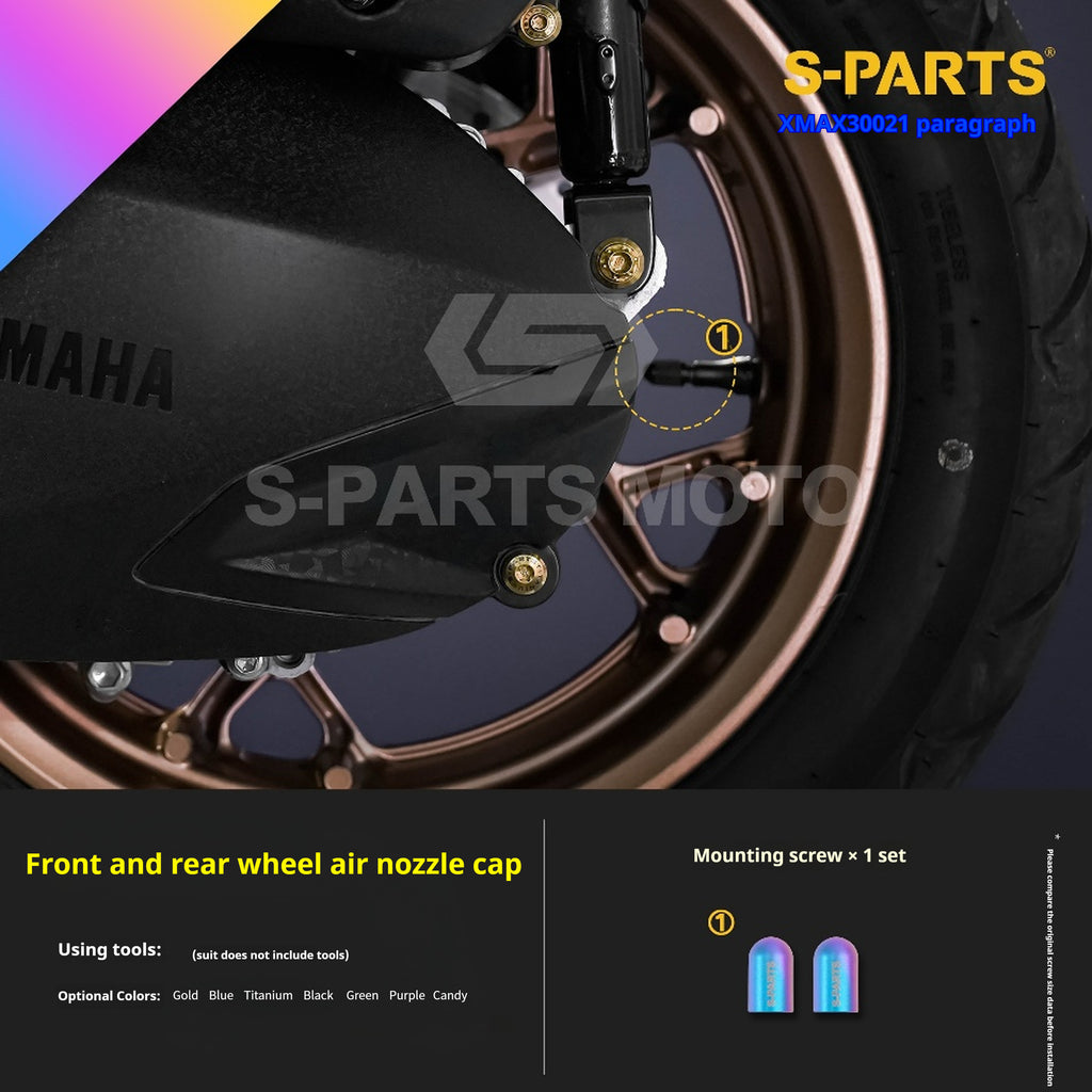 SPARTS Titanium Screw Set for Yamaha XMAX 300 2021 – Custom Candy Color & CNC Titanium Upgrade Kit