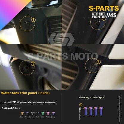SPARTS Titanium Bolt Kit for Ducati Streetfighter V4S