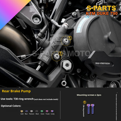 SPARTS TC4 Titanium Bolt Kit Compatible with KTM DUKE 790 – Full Motorcycle Fastener Upgrade
