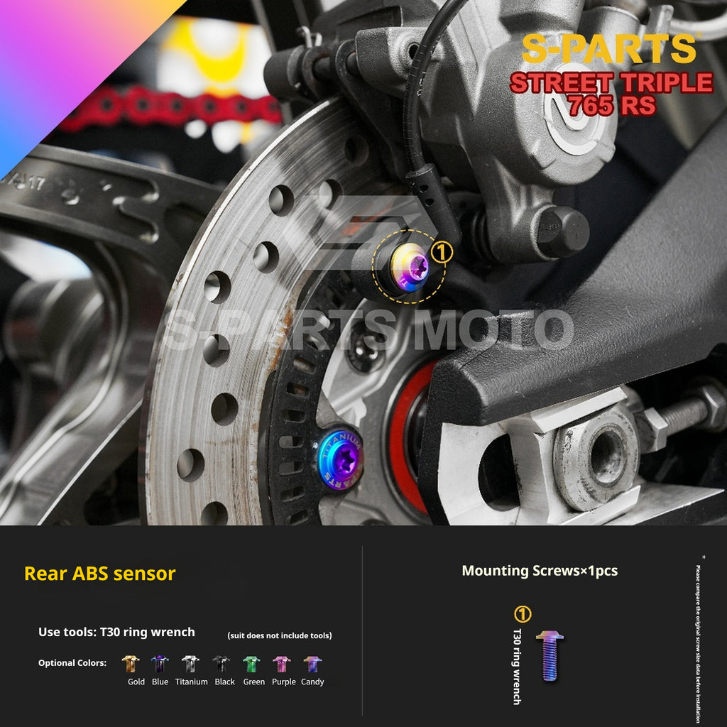 SPARTS Titanium Screw Set for Triumph Street Triple RS –CNC Titanium Upgrade Kit