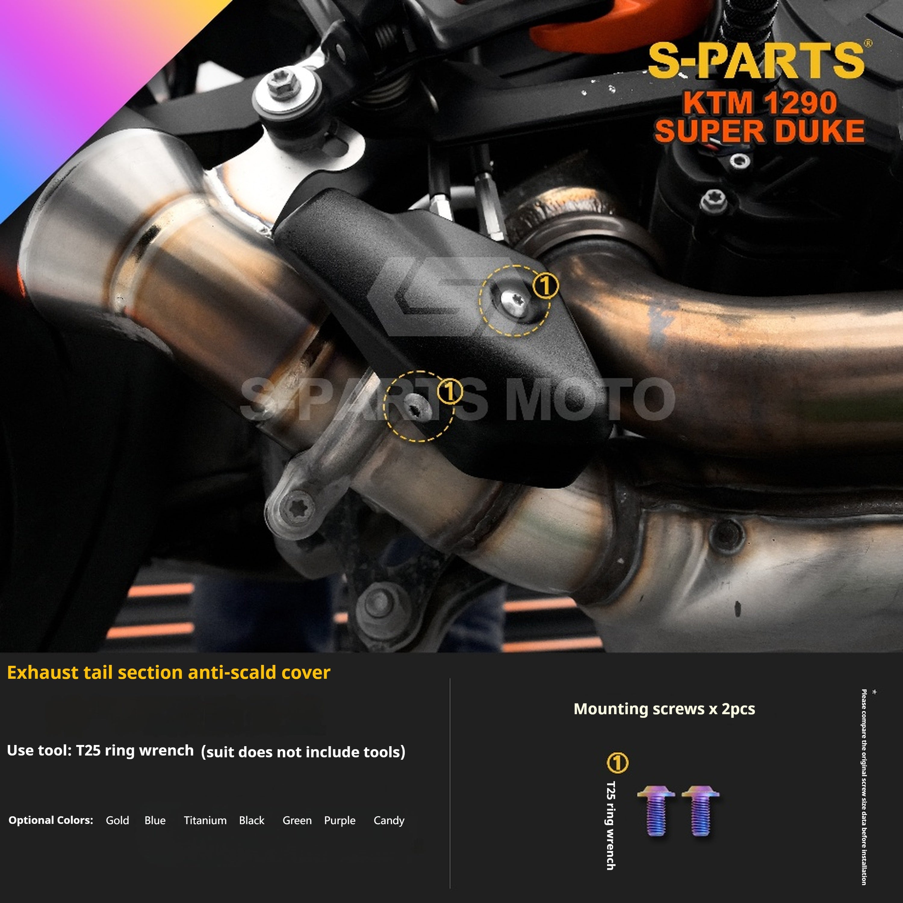 SPARTS KTM Super Duke 1290 · Full TC4 Titanium Bolt Kit｜Motorcycle Upgrade Set