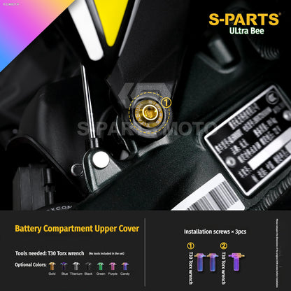 SPARTS Titanium Bolt Kit for Ultra Bee | Full Motorcycle Upgrade Set