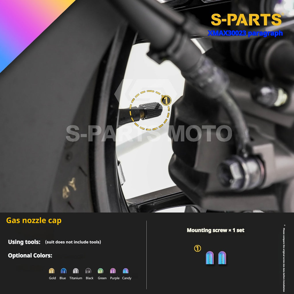 SPARTS Titanium Bolt Set for 2023 XMAX300 – Yamaha Motorcycle Custom Upgrade– Custom Candy Color - 2/2