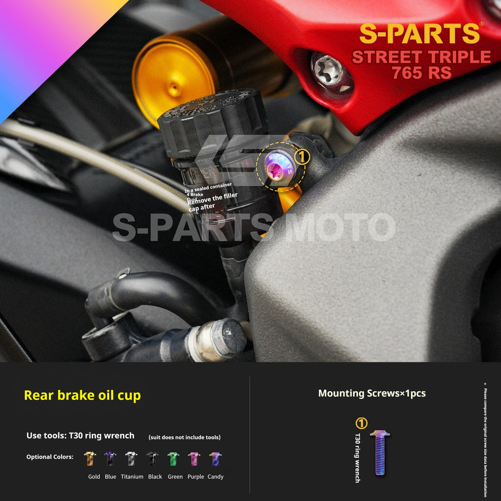 SPARTS Titanium Screw Set for Triumph Street Triple RS –CNC Titanium Upgrade Kit