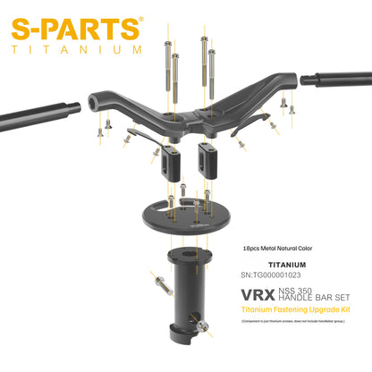 SPARTS VRX Handlebar Titanium Bolt Kit for NSS350 – Motorcycle Handlebar Upgrade