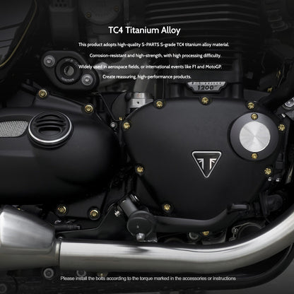 SPARTS Titanium Set Screws for Triumph Bonneville Bobber Motorcycle Modification